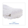 Mop Head, Premium Standard Head, Rayon Fiber, 32oz, White, 12/carton