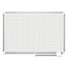 Grid Planning Board, 48 X 36, 2 X 3 Grid, White/silver Grid Planning Board, 48 X 36, 2 X 3 Grid, White/silver