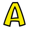 Ready Letters Playful Combo Set, Yellow, 4"h, 216/set