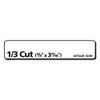 Ecofriendly Permanent File Folder Labels, 0.66 X 3.44, White, 30/sheet, 25 Sheets/pack Ecofriendly Permanent File Folder Labels, 0.66 X 3.44, White, 30/sheet, 25 Sheets/pack