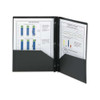 Poly Two-pocket Folder With Fasteners, 180-sheet Capacity, 11 X 8.5, Black, 25/box Poly Two-pocket Folder With Fasteners, 180-sheet Capacity, 11 X 8.5, Black, 25/box