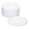 Plastic Dinnerware, Compartment Plates, 9" Dia, White, 125/pack Plastic Dinnerware, Compartment Plates, 9" Dia, White, 125/pack