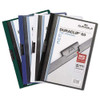 Duraclip Report Cover, Clip Fastener, 8.5 X 11, Clear/dark Blue, 25/box Duraclip Report Cover, Clip Fastener, 8.5 X 11, Clear/dark Blue, 25/box