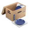 Smoothmove Kitchen Moving Kit, Medium, Half Slotted Container (hsc), 18.5" X 12.25" X 12", Brown Kraft/blue