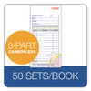 Carbonless Sales Order Book, Three-part Carbonless, 3.25 X 7.13, 50 Forms Carbonless Sales Order Book, Three-part Carbonless, 3.25 X 7.13, 50 Forms