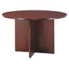 Alera Valencia Round Conference Table With Legs, 29.5h X 42 Dia, Espresso
