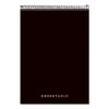 Docket Gold Planner, 1 Subject, Narrow Rule, Black Cover, 8.5 X 6.75, 70 Sheets