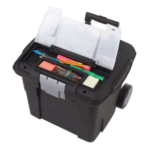 Buy Premium File Cart, 15w X 16.38d X 14.25 To 30h, Black | 123office.com