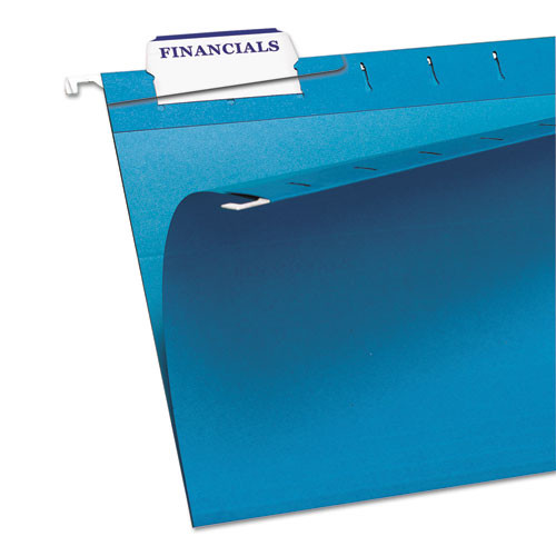 Buy Laser Printable Hanging File Tabs, 1/5-cut Tabs, White, 2.06" Wide ...