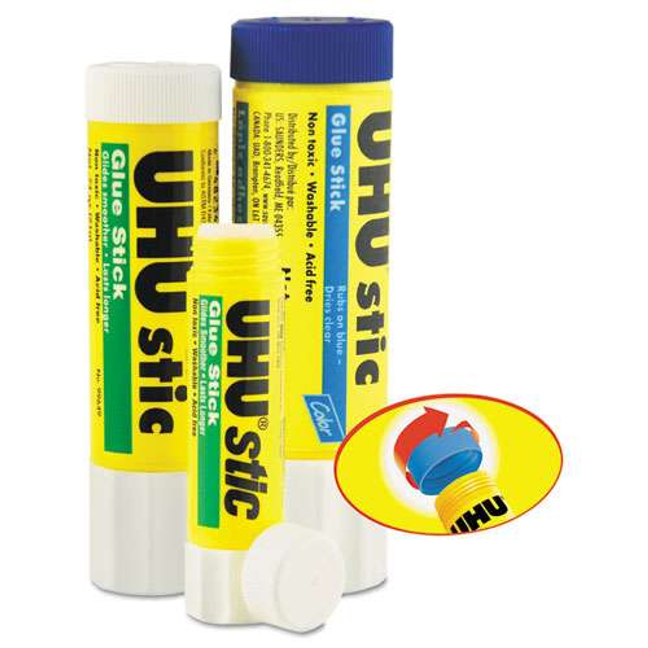 UHU® Stic Permanent Glue Stick, 1.41 oz, Applies and Dries Clear