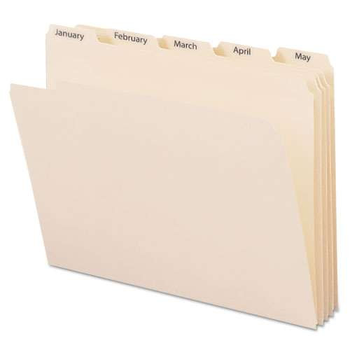 Buy Indexed File Folder Sets, 1/5-cut Prelabeled Tabs: A To Z, Letter ...