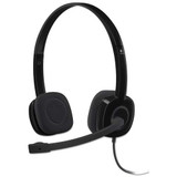 H151 Binaural Over-the-head Stereo Headset, Black