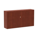 Alera Valencia Series Hutch With Doors, 64.75w X 15d X 35.38h, Medium Cherry