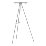 Aluminum Heavy-duty Display Easel, 38" To 66" High, Aluminum, Silver Aluminum Heavy-duty Display Easel, 38" To 66" High, Aluminum, Silver