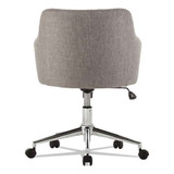Alera Captain Series Mid-back Chair, Supports Up To 275 Lb, 17.5" To 20.5" Seat Height, Gray Tweed Seat/back, Chrome Base