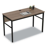 Urban Series Desk Workstation, 47.25" X 23.75" X 29.5", Natural Walnut