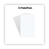 Scratch Pads, Unruled, 100 White 4 X 6 Sheets, 12/pack