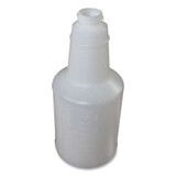 Plastic Bottles With Graduations, 32 Oz, Clear, 12/carton