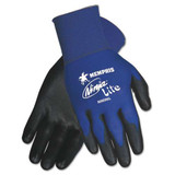 Ultra Tech Tactile Dexterity Work Gloves, Blue/black, Medium, 1 Dozen