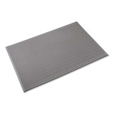 Ribbed Vinyl Anti-fatigue Mat, 36 X 60, Black