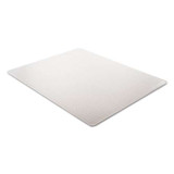 Supermat Frequent Use Chair Mat, Med Pile Carpet, Flat, 36 X 48, Lipped, Clear