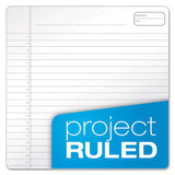 Gold Fibre Wirebound Project Notes Pad, Project-management Format, Navy Cover, 70 White 8.5 X 11.75 Sheets