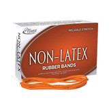 Non-latex Rubber Bands, Size 117b, 0.04" Gauge, Orange, 1 Lb Box, 250/box