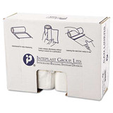 High-density Interleaved Commercial Can Liners, 45 Gal, 0.87 Mil, 40" X 48", Clear, 150/carton