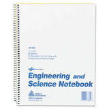 Engineering And Science Notebook, Quadrille Rule, White Cover, 11 X 8.5, 60 Sheets