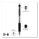 207 Impact Gel Pen, Retractable, Bold 1 Mm, Red Ink, Black/red Barrel