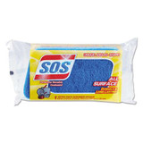 All Surface Scrubber Sponge, 2.5 X 4.5, 0.9" Thick, Dark Blue, 12/carton