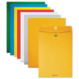 Clasp Envelope, #90, Square Flap, Clasp/gummed Closure, 9 X 12, Yellow, 10/pack