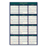 Four Seasons Business/academic Recycled Wall Calendar, 24 X 37, 12-month (july-june): 2023-2024, 12-month (jan To Dec): 2024