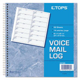 Voice Mail Log Book, 8.5 X 8.25, 1/page, 1,400 Forms