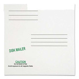 Redi-file Disk Pocket/mailer, Cd/dvd, Square Flap, Perforated Flap Closure, 6 X 5.88, White, 10/pack