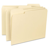 Reinforced Tab Manila File Folders, 1/3-cut Tabs: Right Position, Legal Size, 0.75" Expansion, 11-pt Manila, 100/box