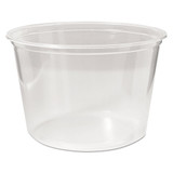 Microwavable Deli Containers, 32 Oz, 4.6" Diameter X 5.6"h, Clear, 500/carton