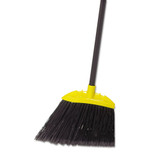 Jumbo Smooth Sweep Angled Broom, 46" Handle, Black/yellow
