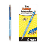 Better Ballpoint Pen, Retractable, Fine 0.7 Mm, Blue Ink, Translucent Blue Barrel, Dozen