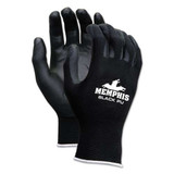 Ultra Tech Tactile Dexterity Work Gloves, Blue/black, Small, 1 Dozen