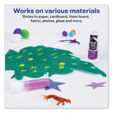 Permanent Glue Stic Value Pack, 0.26 Oz, Applies Purple, Dries Clear, 18/pack