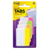 Tabs, 1/5-cut Tabs, Assorted Brights, 2" Wide, 24/pack