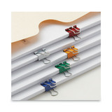 Binder Clips In Dispenser Tub, Mini, Assorted Colors, 60/pack
