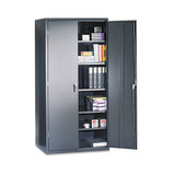 Assembled Storage Cabinet, 36w X 18 1/8d X 71 3/4h, Putty