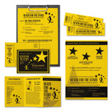Color Cardstock, 65 Lb, 8.5 X 11, Sunburst Yellow, 250/pack