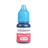 Accu-stamp Gel Ink Refill, Blue, 0.35 Oz Bottle