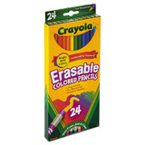 Erasable Color Pencil Set, 3.3 Mm, 2b (#1), Assorted Lead/barrel Colors, 24/pack