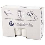 High-density Interleaved Commercial Can Liners, 30 Gal, 0.39 Mil, 30" X 37", Black, 500/carton