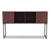 Alera Open Office Desk Series Hutch, 59w X 15d X 36.38h, Medium Cherry