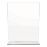 Superior Image Double Sided Sign Holder, 8 1/2 X 11 Insert, Clear